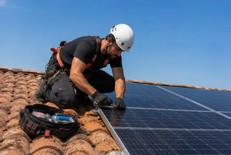 Maintenance et monitoring de panneaux solaires à Vias