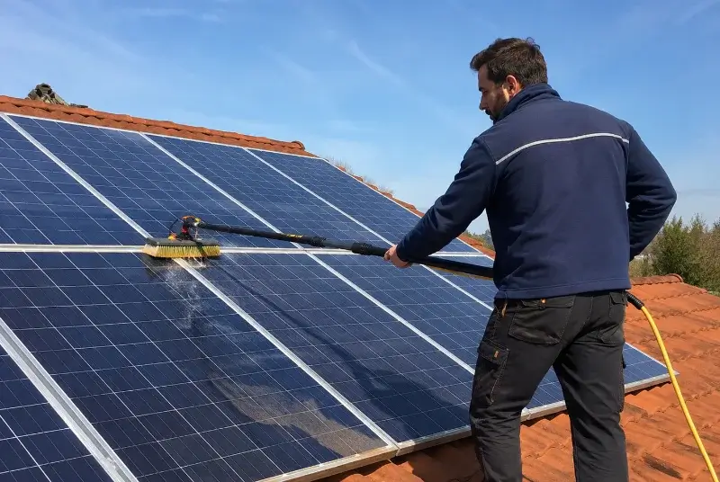 Nettoyage et entretien de panneaux solaires à Vias