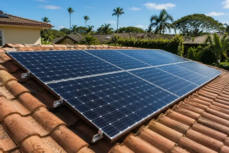 Installation de panneaux solaires à Vias